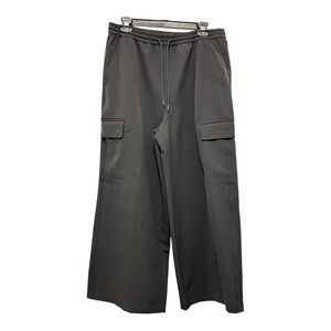 Athleta Black Wide-Leg Cargo Pants – SZ M